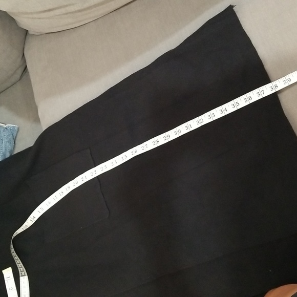 Max Sport Women Maxi Open Front Cardigan  Size L Black Heather Abalone - Picture 10 of 11